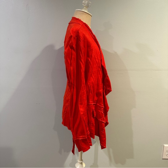 Free People Raw Femme Drape Front Jacket - Picture 3 of 5